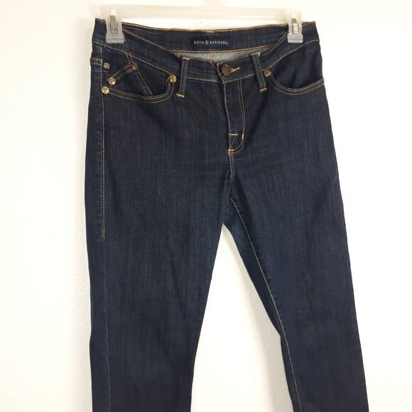 Rock & Republic Women's Berlin Skinny Jeans Size 10 Dark Wash Blue Rx Denim. - Picture 2 of 15